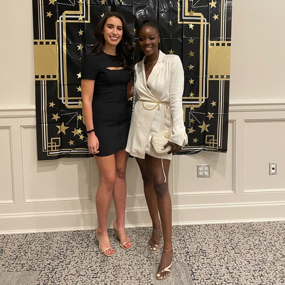 Zara Cream Tie Blazer Dress - Picture 13 of 16